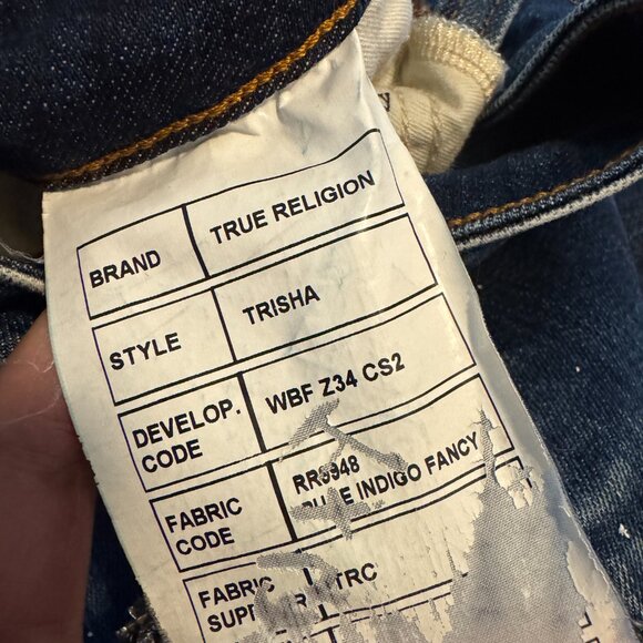 TRUE RELIGION Women's Jeans "Trisha" Low Rise Bootcut, size 26 - Picture 4 of 6